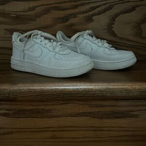 NIKE Toddler Girl White Air Force One Sneakers - Size US 11C (UK 10.5)